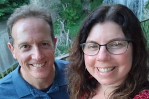 Lonnie and me on his birthday in 2023 at Vermillion Falls 3x2